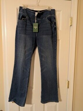 HALARA Dark Blue Flare Jeans NWT